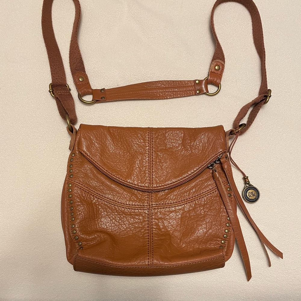 The Sak Tan Leather Shoulder Bag